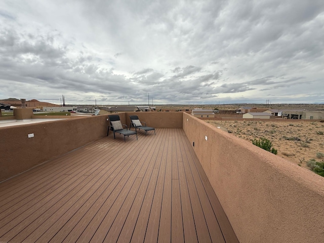 3220 Vatapa Rd NE, Rio Rancho, NM 87144 - view of wooden terrace