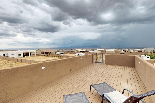 3220 Vatapa Rd NE, Rio Rancho, NM 87144 - deck featuring a residential view