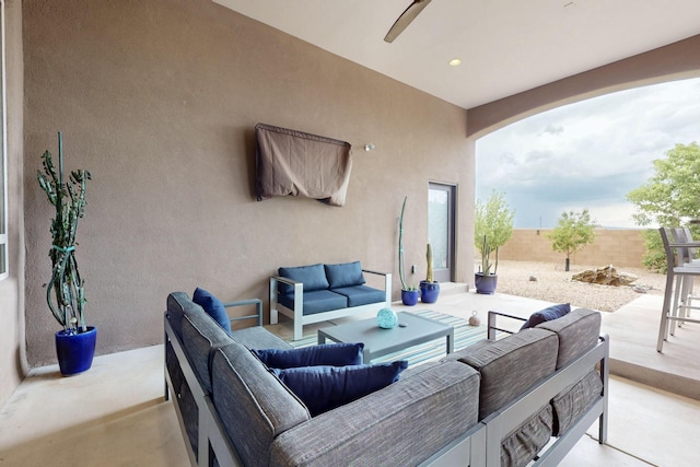 3220 Vatapa Rd NE, Rio Rancho, NM 87144 - view of patio featuring outdoor lounge area