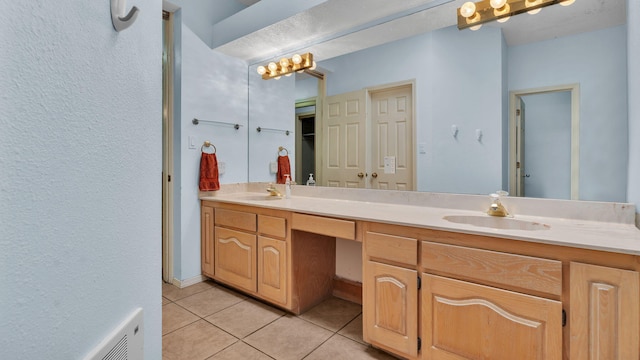 11041 Academy Ridge Rd NE, Albuquerque, NM 87111 - bathroom featuring tile patterned flooring and double vanity