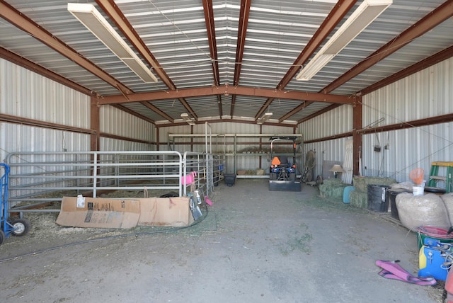 185 La Entrada Rd, Los Lunas, NM 87031 - garage with metal wall