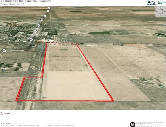 10 Berkshire Rd, Estancia, NM 87016 - map / location featuring property boundaries highlighted