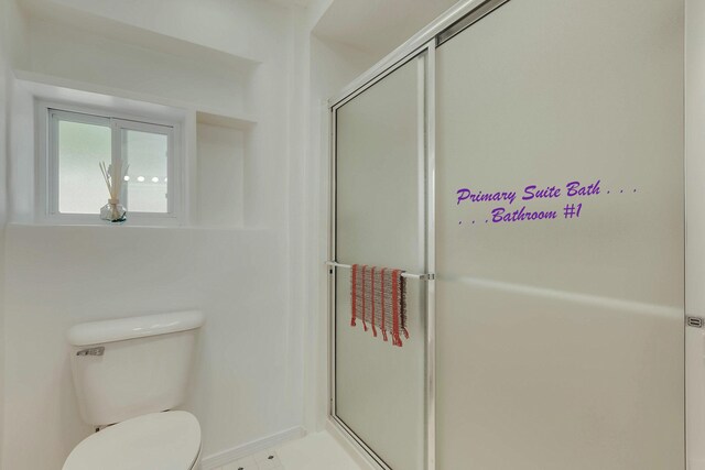 1201 Calle Placitas, Bernalillo, NM 87004 - bathroom with a shower stall and toilet