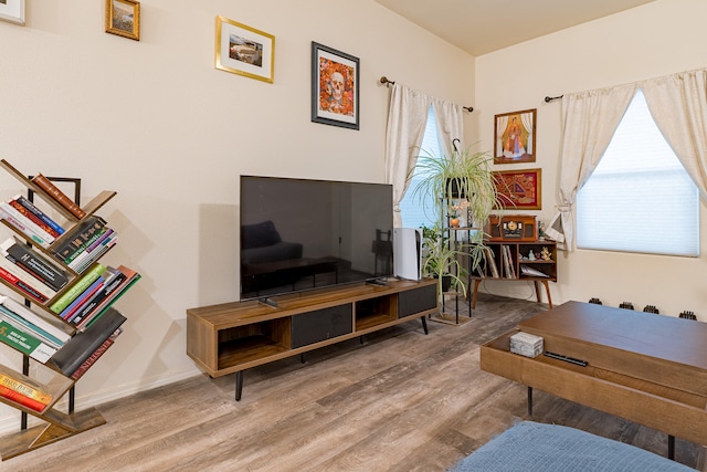 602 Camino Andres, Moriarty, NM 87035 - living room featuring wood finished floors