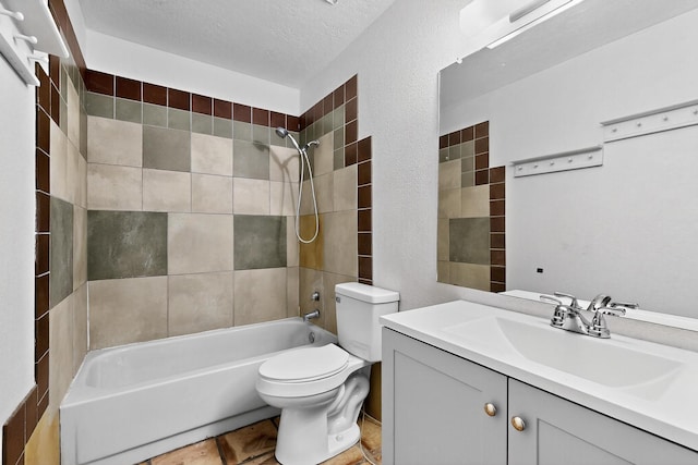 7939 Independence Dr NW, Albuquerque, NM 87120 - full bath featuring vanity, washtub / shower combination, and a textured ceiling