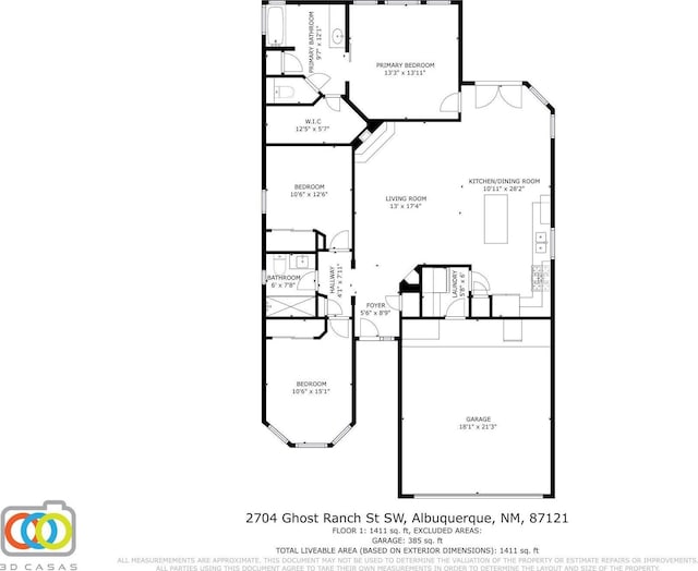 2704 Ghost Ranch St SW, Albuquerque, NM 87121 - view of room layout