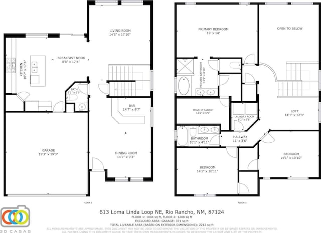 613 Loma Linda Loop NE, Rio Rancho, NM 87124 - view of room layout