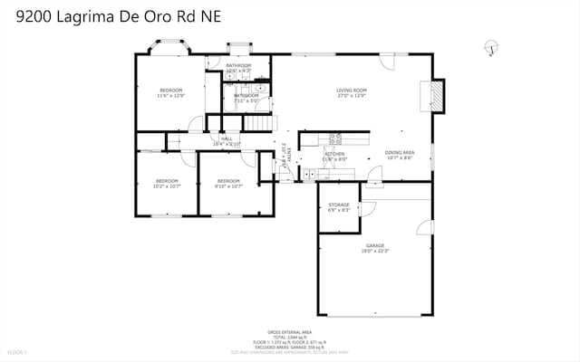 9200 Lagrima De Oro Rd NE, Albuquerque, NM 87111 - view of floor plan / room layout