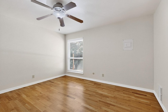 1821 Dartmouth Dr NE Unit 104, Albuquerque, NM 87106 - spare room with light wood-type flooring and a ceiling fan