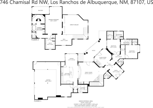 746 Chamisal Rd NW, Los Ranchos, NM 87107 - view of property floor plan