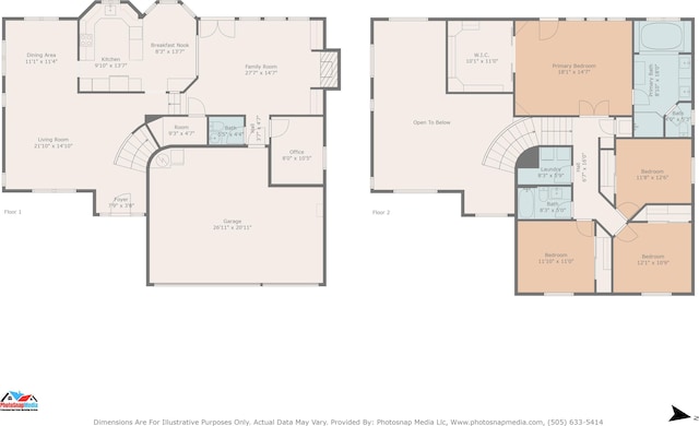 8712 Greenarbor Rd NE, Albuquerque, NM 87122 - view of floor plan / room layout