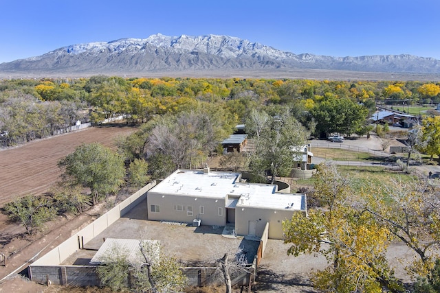 120 Espinosa Rd, Corrales, NM 87048 - view from above of property with a mountain backdrop