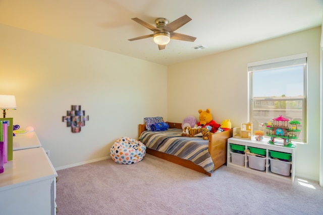4381 Lauren Loop NE, Rio Rancho, NM 87124 - carpeted bedroom with baseboards and ceiling fan