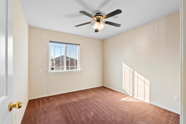 10431 Crosscut Dr NW, Albuquerque, NM 87114 - carpeted empty room featuring a ceiling fan and baseboards
