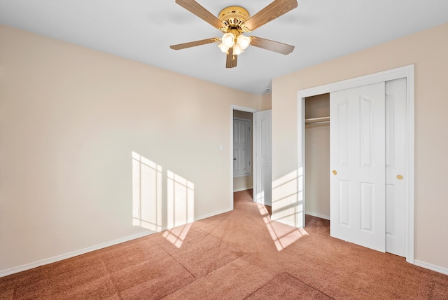 10431 Crosscut Dr NW, Albuquerque, NM 87114 - unfurnished bedroom with carpet, a closet, and ceiling fan