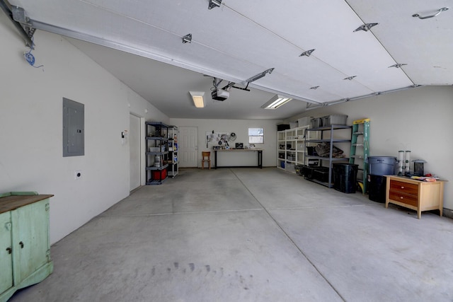 1228 Lafayette Dr NE, Albuquerque, NM 87106 - garage featuring a garage door opener and electric panel