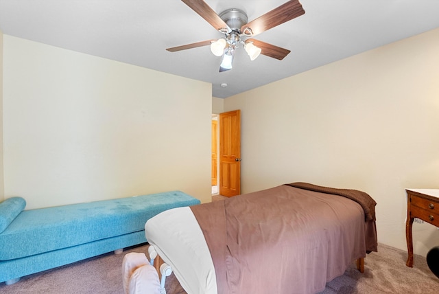 3 Seasons Cir, Placitas, NM 87043 - bedroom with light carpet and ceiling fan
