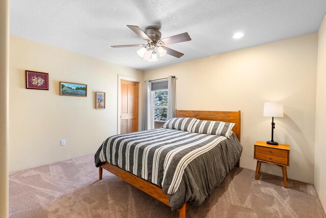 3 Seasons Cir, Placitas, NM 87043 - carpeted bedroom with a ceiling fan