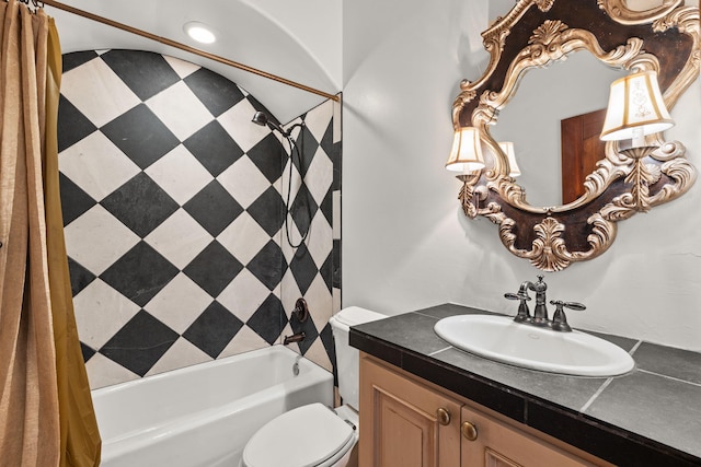 9005 4th St NW, Albuquerque, NM 87114 - bathroom featuring shower / tub combo and vanity