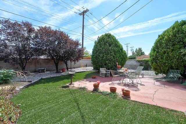 2600 Virginia St NE, Albuquerque, NM 87110 - fenced backyard featuring a patio area