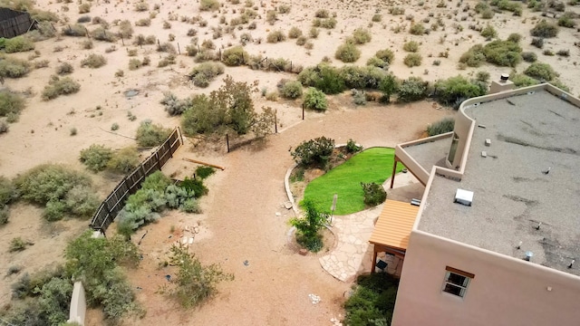 651 Calle De Blas, Corrales, NM 87048 - aerial view of property and surrounding area with a desert landscape