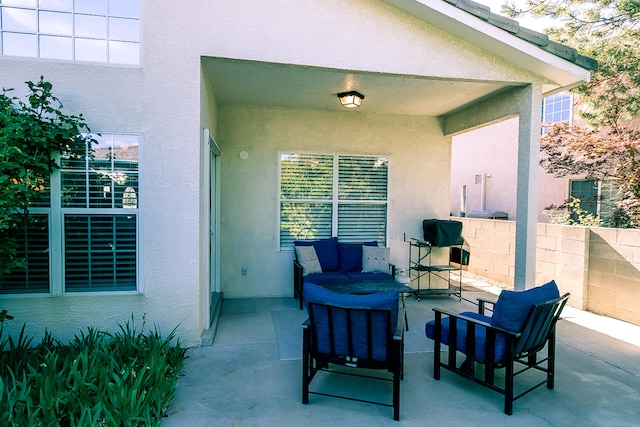 6109 Chamblee Ct NE, Albuquerque, NM 87111 - view of patio / terrace with outdoor lounge area