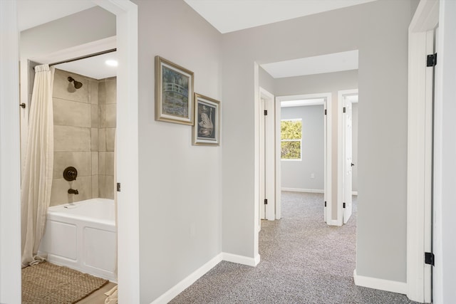 7 Corte De Canoncito, Cedar Crest, NM 87008 - hallway featuring baseboards and carpet floors