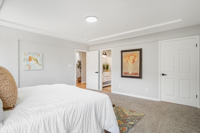 7 Corte De Canoncito, Cedar Crest, NM 87008 - bedroom with carpet flooring and connected bathroom