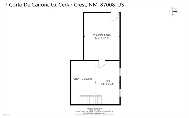 7 Corte De Canoncito, Cedar Crest, NM 87008 - view of room layout