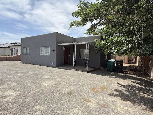 98 Rancho Pequenos Way, Albuquerque, NM 87114 - back of property with stucco siding