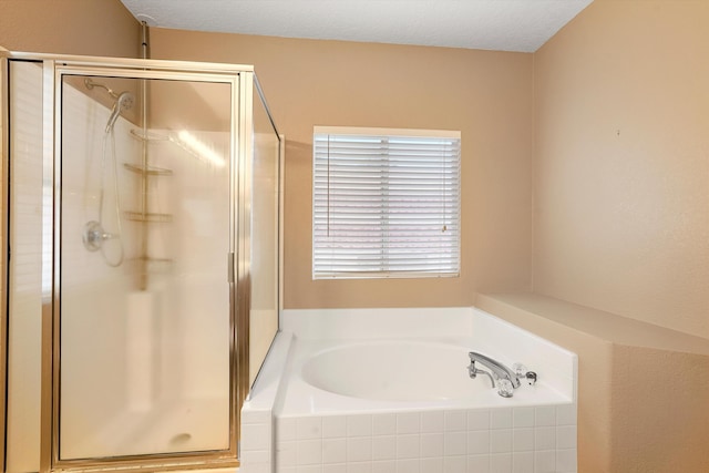 5443 Reserve Ct NE, Rio Rancho, NM 87144 - bathroom featuring a stall shower and a bath