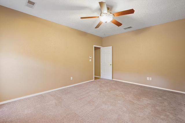5443 Reserve Ct NE, Rio Rancho, NM 87144 - unfurnished room featuring a ceiling fan, carpet floors, and a textured ceiling