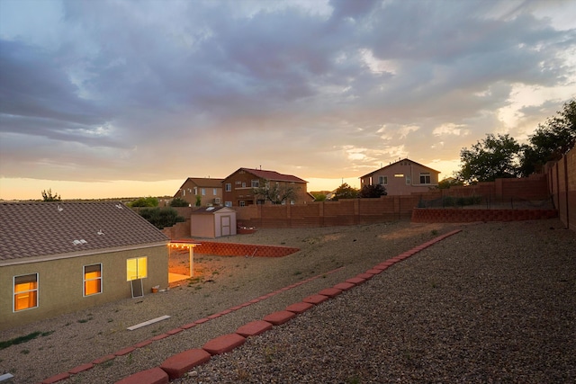 5443 Reserve Ct NE, Rio Rancho, NM 87144 - fenced backyard featuring a shed