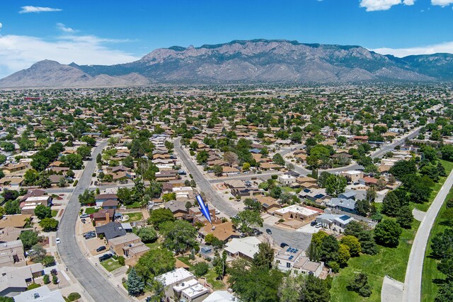 7209 Yorktown Ave NE, Albuquerque, NM 87109 - drone / aerial view of a mountainous background