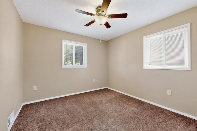 6312 Zimmerman Ave NE, Albuquerque, NM 87110 - spare room with ceiling fan and carpet