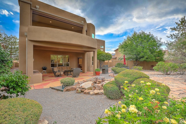 9404 Bear Mountain Trl NE, Albuquerque, NM 87113 - view of patio / terrace featuring an outdoor hangout area