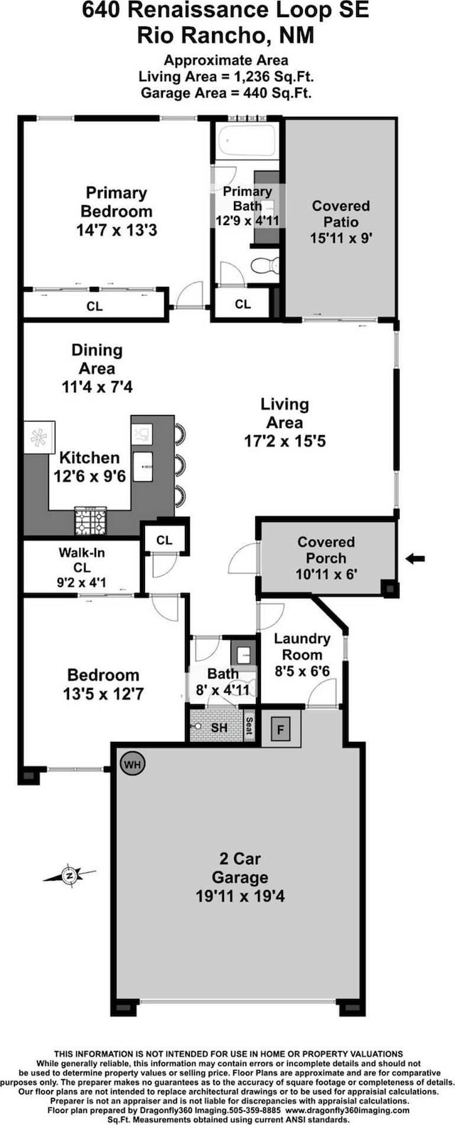 640 Renaissance Loop SE, Rio Rancho, NM 87124 - view of floor plan / room layout
