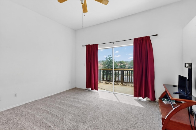4249 Montera Pl NW, Albuquerque, NM 87114 - unfurnished office featuring ceiling fan and carpet