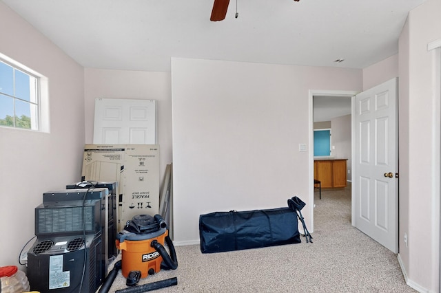 4249 Montera Pl NW, Albuquerque, NM 87114 - bedroom with light carpet and ceiling fan