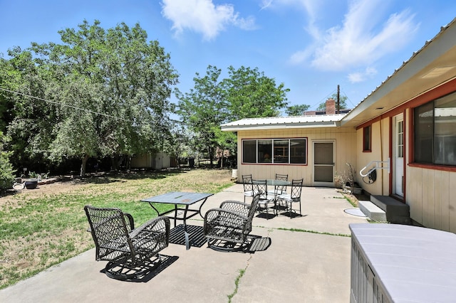 411 Schmidt Pl, Los Lunas, NM 87031 - view of patio / terrace with outdoor dining space