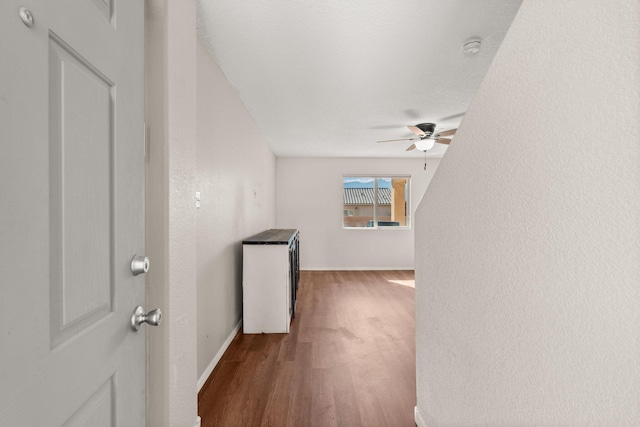 716 Palo Duro Dr, Bernalillo, NM 87004 - hall with baseboards and wood finished floors