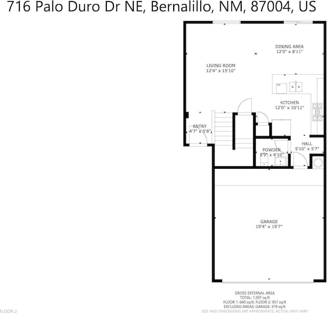 716 Palo Duro Dr, Bernalillo, NM 87004 - view of room layout