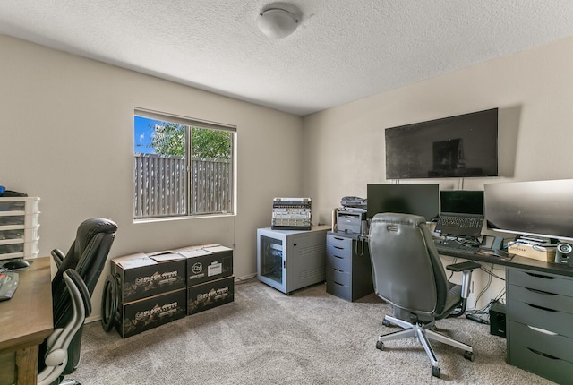 1405 3rd St SW, Albuquerque, NM 87102 - home office with carpet floors and a textured ceiling