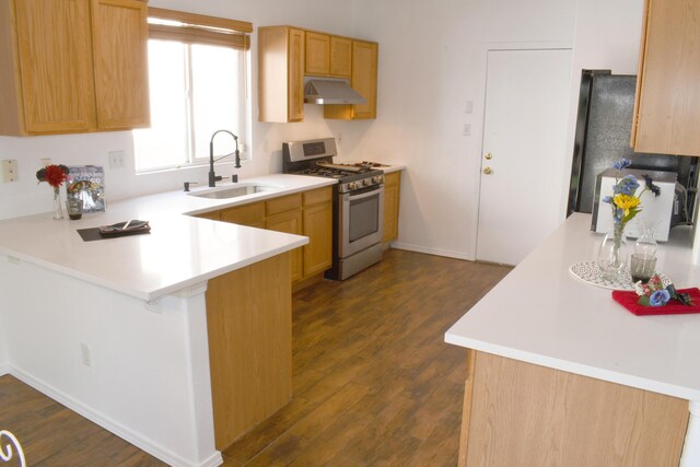 7527 Cricket Hill Dr NE, Albuquerque, NM 87113 - spare room featuring dark wood-style floors and baseboards