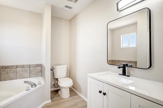 1004 11th St SE, Rio Rancho, NM 87124 - full bathroom with a bath, vanity, and wood finished floors