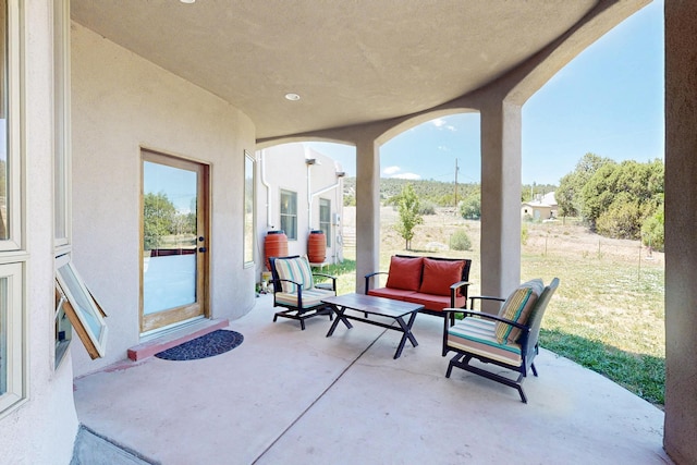 10 Francisco Rd, Cedar Crest, NM 87008 - view of patio / terrace with an outdoor hangout area