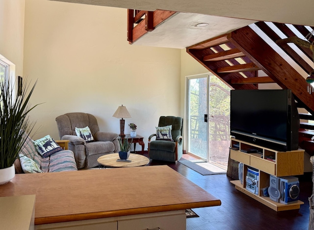 162 Black Bear Rd, Ramah, NM 87321 - living room featuring wood finished floors