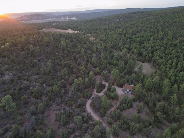 162 Black Bear Rd, Ramah, NM 87321 - aerial view of a forest and a mountainous background