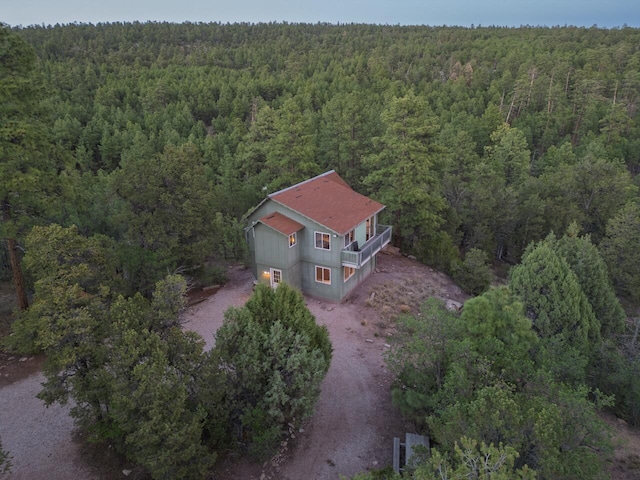 162 Black Bear Rd, Ramah, NM 87321 - view from above of property featuring a forest