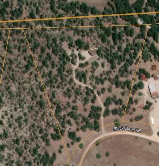 162 Black Bear Rd, Ramah, NM 87321 - map / location with property parcel outlined